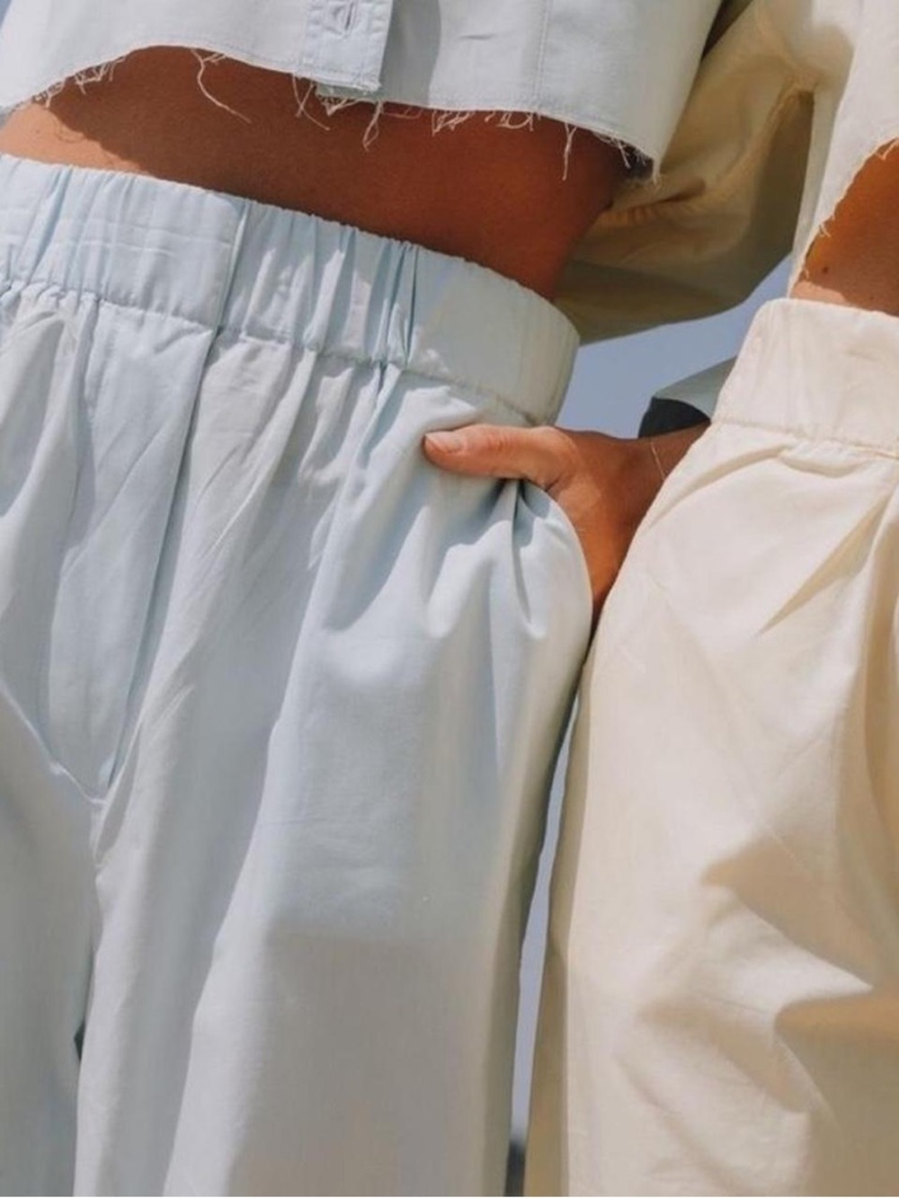 Daily Drills Yellow Poplin Pants